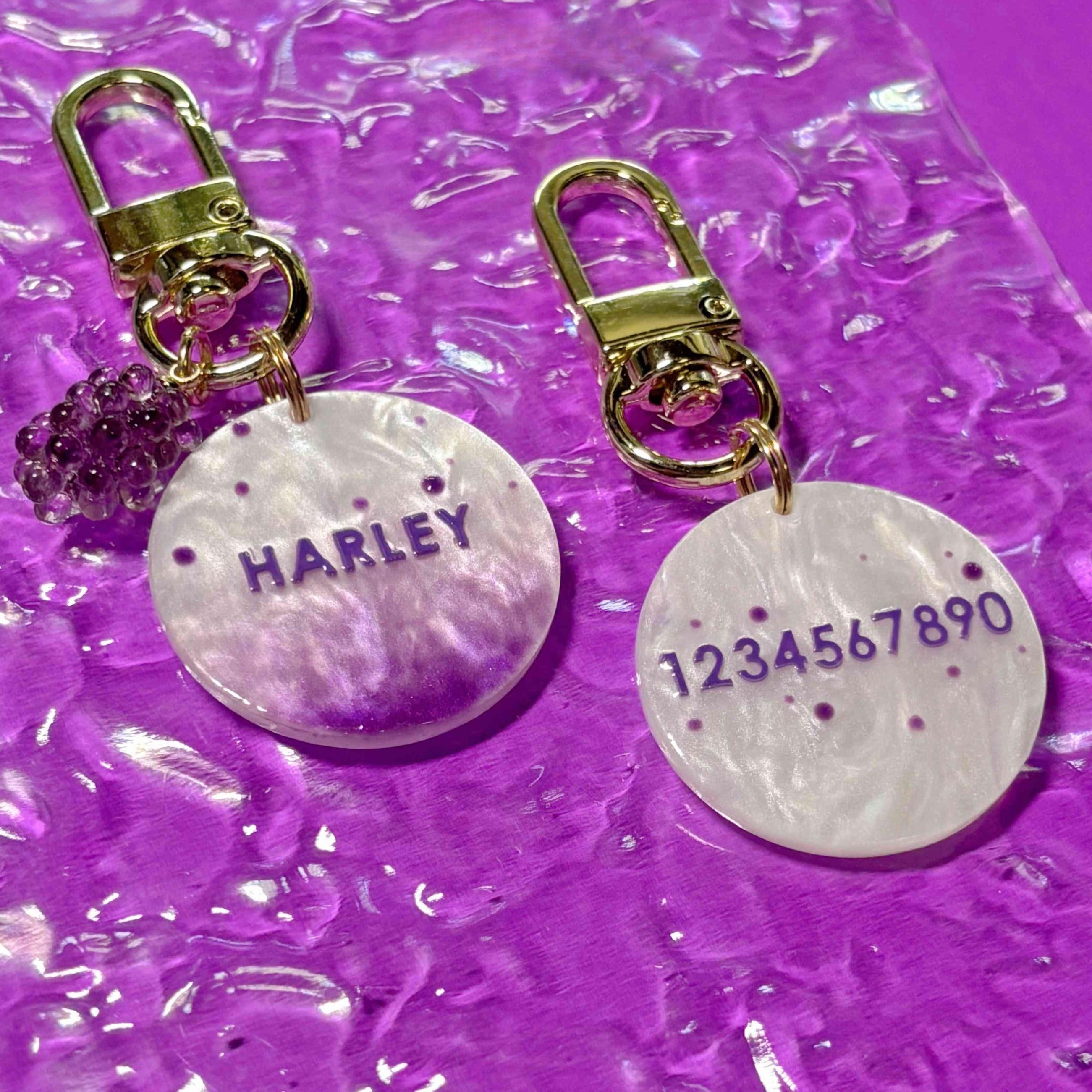 PippinTG Custom Dog Tags - Grape Slushie