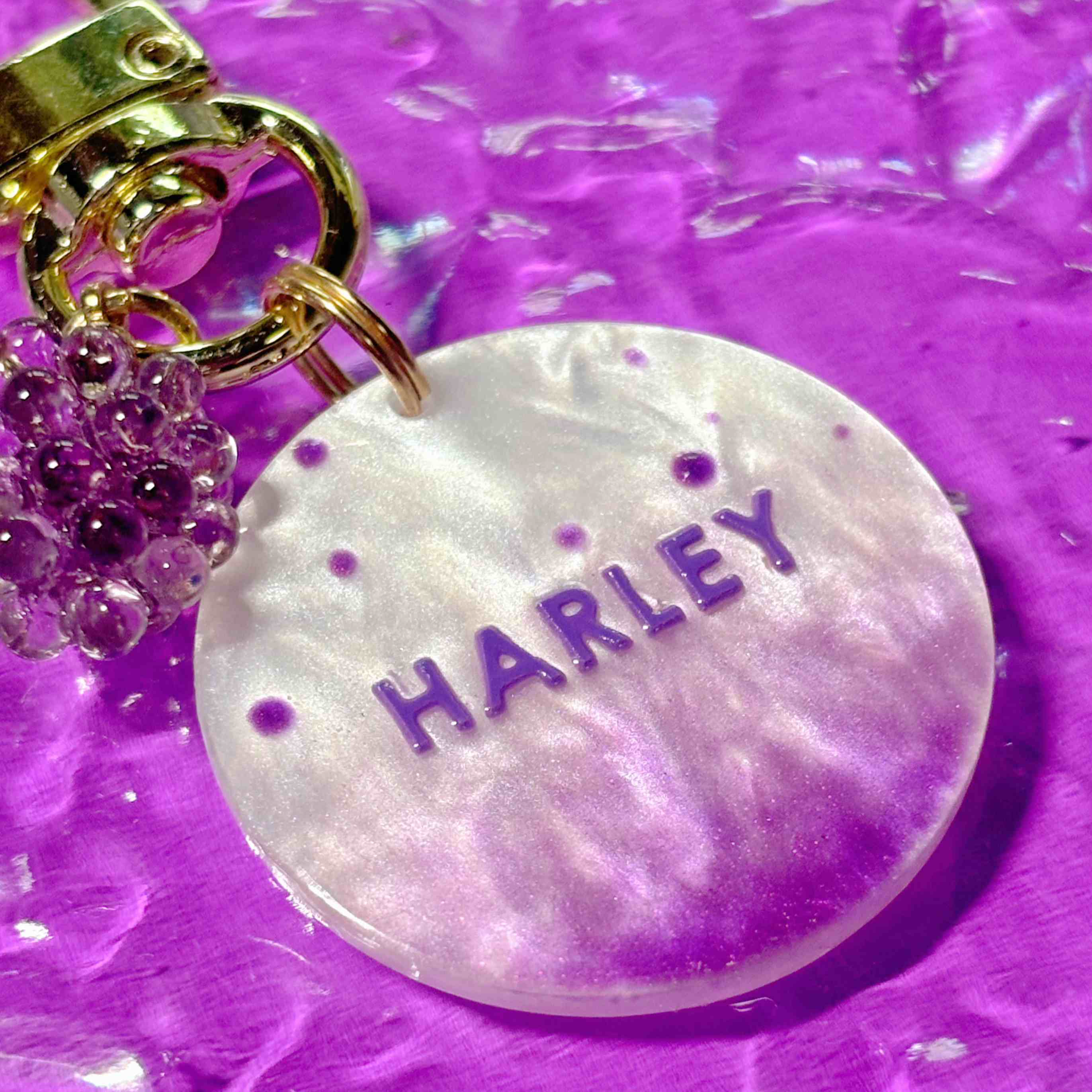 PippinTG Custom Dog Tags - Grape Slushie